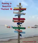 Beautiful running in Thailand. I visited Koh Tao, Hua Hin and Cha-Am and each place offered interesting and varied running experiences. 