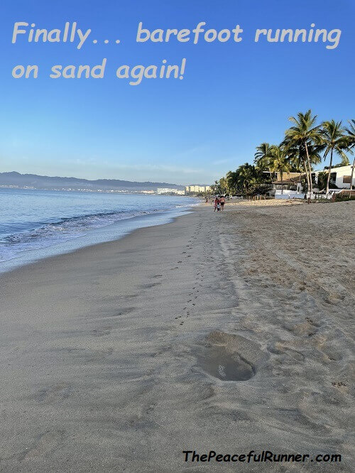 Barefoot Running on Sand